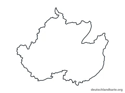 Umrisskarte: Landkreis Uckermark