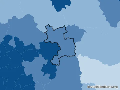 Vorschau: Bevölkerungsdichte vom Kreis Unna