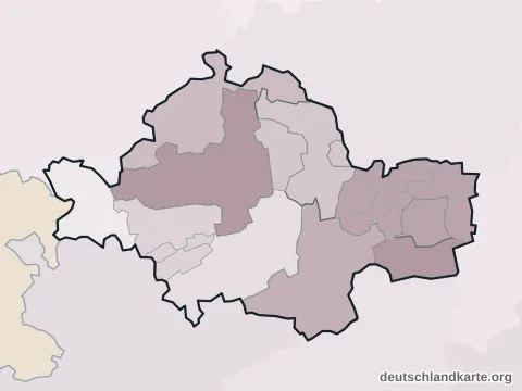 Vorschau: Verwaltungsgliederung vom Unstrut-Hainich-Kreis