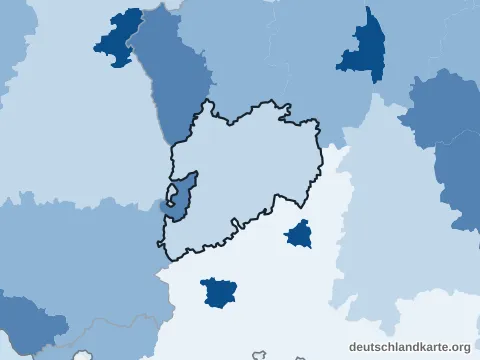 Vorschau: Bevölkerungsdichte vom Landkreis Unterallgäu