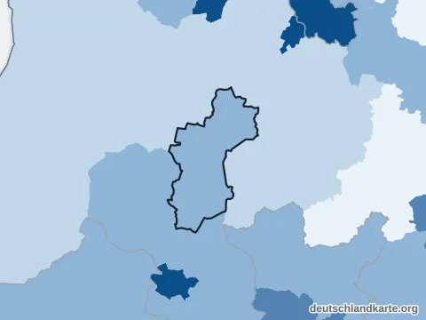 Vorschau: Bevölkerungsdichte vom Landkreis Vechta