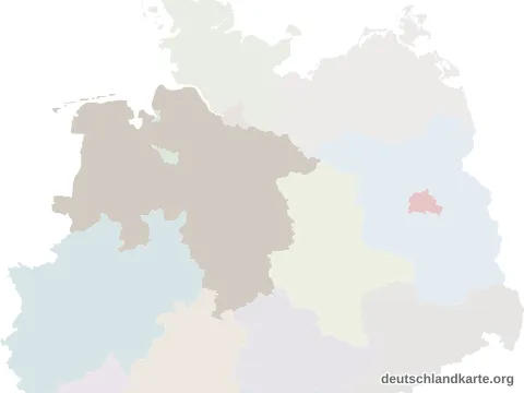 Vorschau: Lagekarte vom Landkreis Vechta