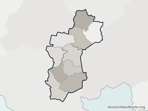 Vorschau: Ortskarte vom Landkreis Vechta