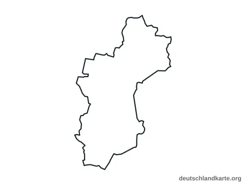 Vorschau: Umrisskarte vom Landkreis Vechta