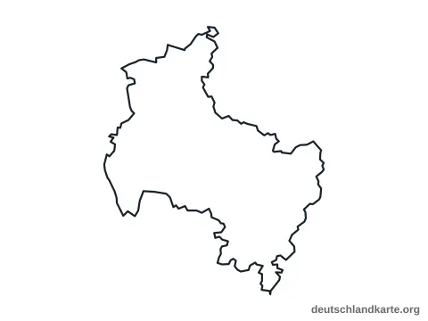 Vorschau: Umrisskarte vom Landkreis Verden