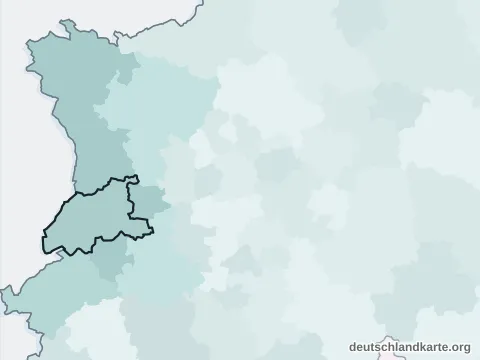 Vorschau: Nachbarkreiskarte vom Kreis Viersen