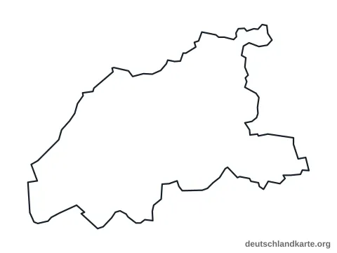Vorschau: Umrisskarte vom Kreis Viersen