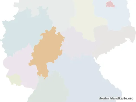 Vorschau: Lagekarte vom Vogelsbergkreis