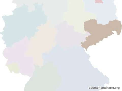 Vorschau: Lagekarte vom Vogtlandkreis
