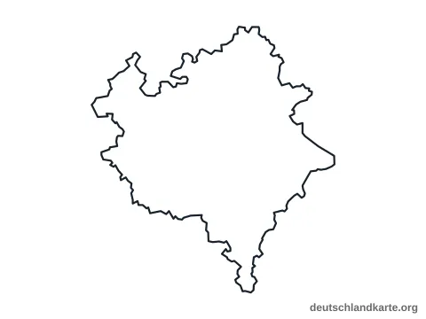 Vorschau: Umrisskarte vom Vogtlandkreis