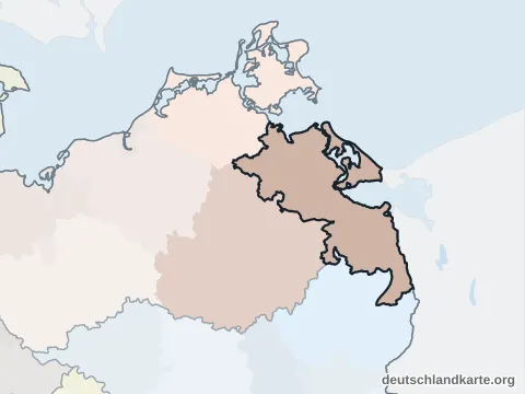 Vorschau: Nachbarkreiskarte vom Landkreis Vorpommern-Greifswald