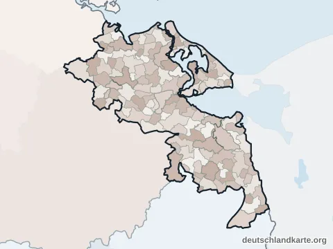 Vorschau: Ortskarte vom Landkreis Vorpommern-Greifswald