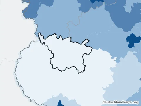 Vorschau: Bevölkerungsdichte vom Landkreis Vulkaneifel