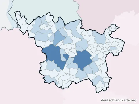 Vorschau: Einwohnerkarte vom Landkreis Vulkaneifel