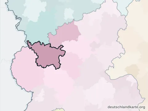 Vorschau: Nachbarkreiskarte vom Landkreis Vulkaneifel