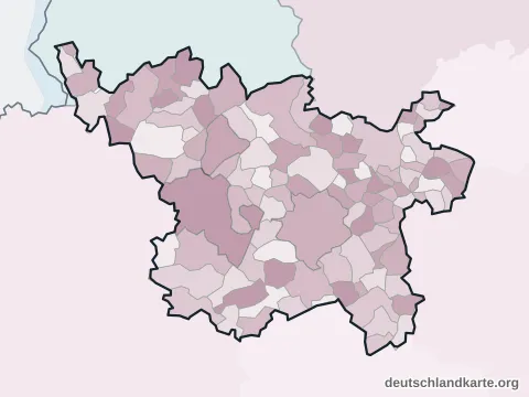Vorschau: Ortskarte vom Landkreis Vulkaneifel
