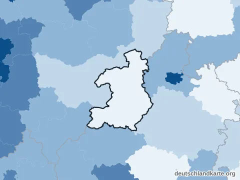 Bevölkerungsdichte: Landkreis Waldeck-Frankenberg