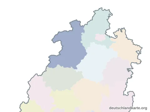 Karte im Bundesland: Landkreis Waldeck-Frankenberg