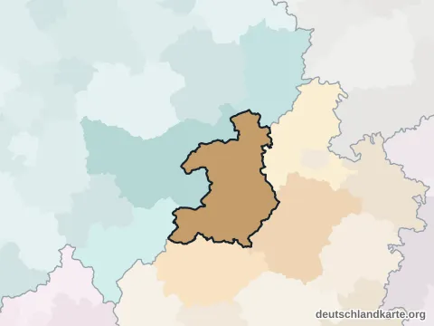 Nachbarkreiskarte: Landkreis Waldeck-Frankenberg