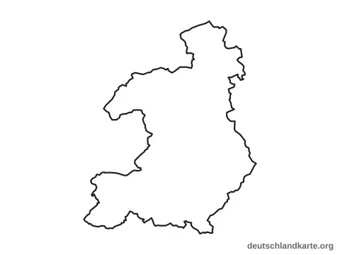 Umrisskarte: Landkreis Waldeck-Frankenberg