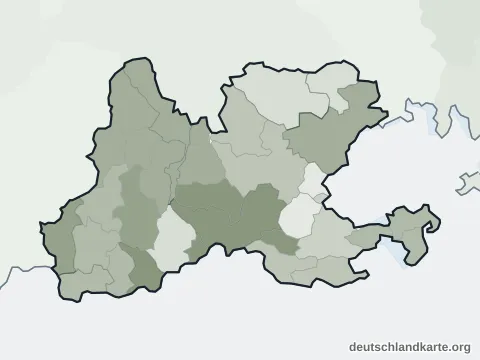 Vorschau: Verwaltungsgliederung vom Landkreis Waldshut