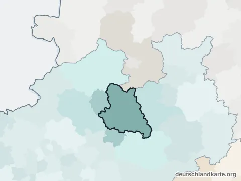 Vorschau: Nachbarkreiskarte vom Kreis Warendorf