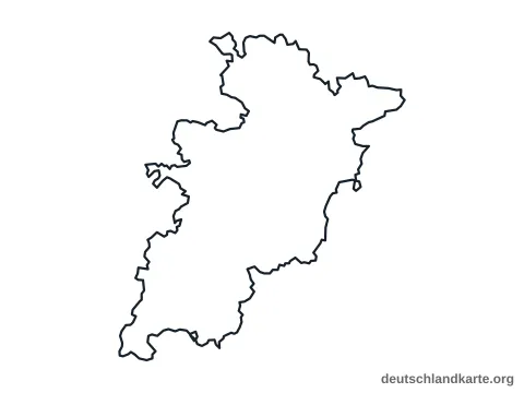Umrisskarte: Wartburgkreis