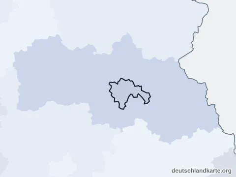 Vorschau: Nachbarkreiskarte von der kreisfreien Stadt Weiden i.d.OPf.