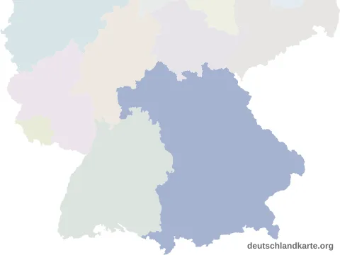 Vorschau: Lagekarte vom Landkreis Weilheim-Schongau