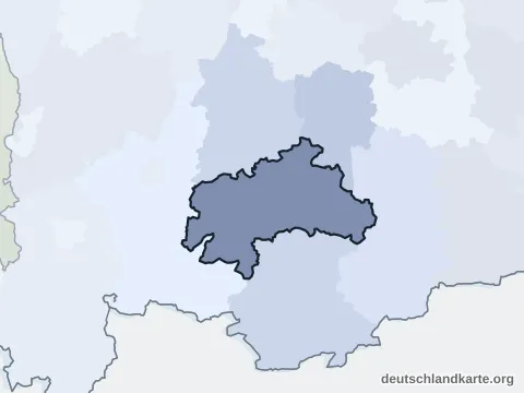 Vorschau: Nachbarkreiskarte vom Landkreis Weilheim-Schongau