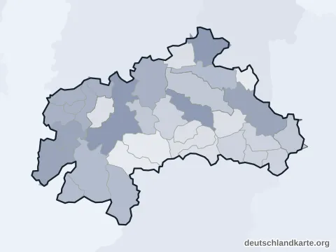 Vorschau: Verwaltungsgliederung vom Landkreis Weilheim-Schongau