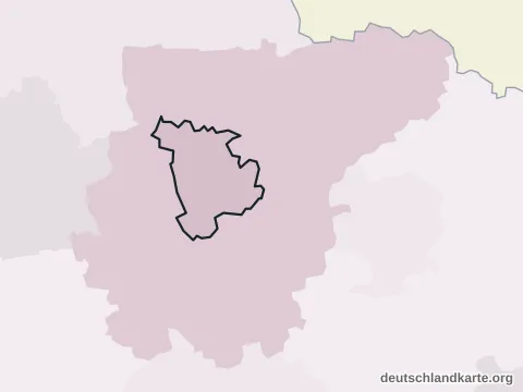 Vorschau: Nachbarkreiskarte von der kreisfreien Stadt Weimar