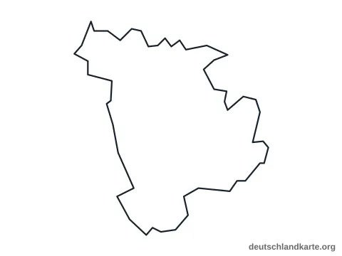 Vorschau: Umrisskarte von der kreisfreien Stadt Weimar