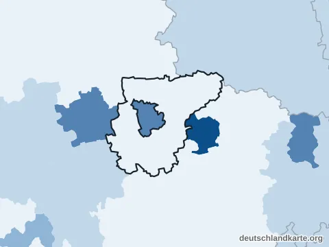 Vorschau: Bevölkerungsdichte vom Landkreis Weimarer Land