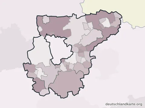Vorschau: Ortskarte vom Landkreis Weimarer Land