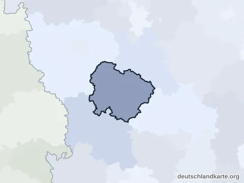 Vorschau: Nachbarkreiskarte vom Landkreis Weißenburg-Gunzenhausen