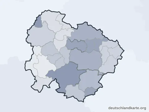 Vorschau: Verwaltungsgliederung vom Landkreis Weißenburg-Gunzenhausen