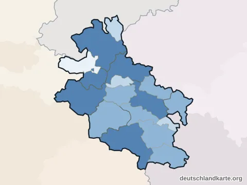 Vorschau: Einwohnerkarte vom Werra-Meißner-Kreis