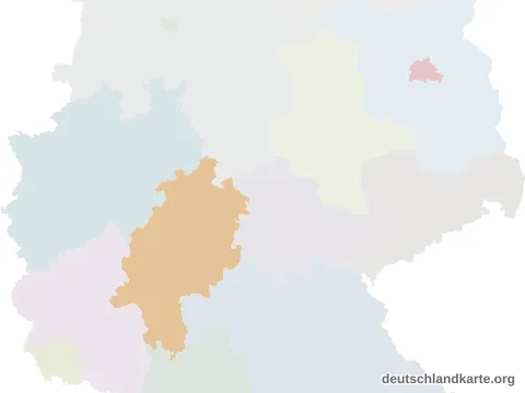 Vorschau: Lagekarte vom Werra-Meißner-Kreis