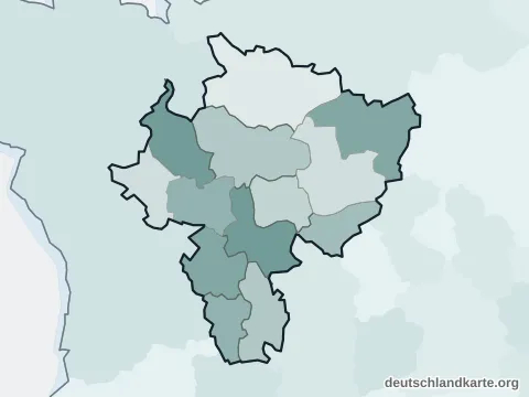 Vorschau: Verwaltungsgliederung vom Kreis Wesel