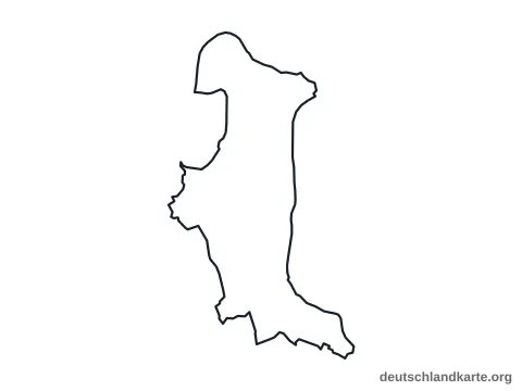 Vorschau: Umrisskarte vom Landkreis Wesermarsch