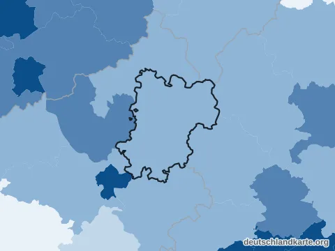 Vorschau: Bevölkerungsdichte vom Westerwaldkreis