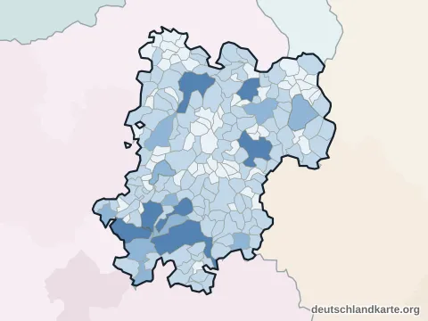Vorschau: Einwohnerkarte vom Westerwaldkreis