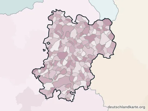 Vorschau: Ortskarte vom Westerwaldkreis