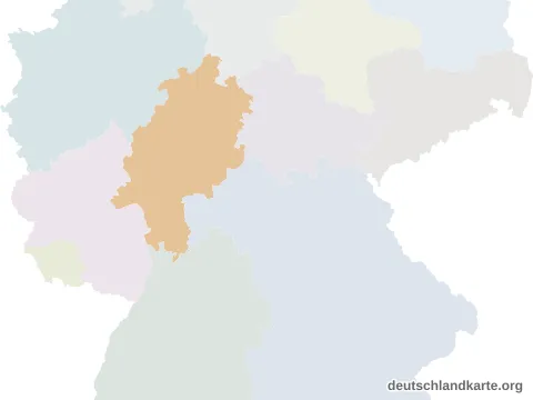 Vorschau: Lagekarte von der kreisfreien Stadt Wiesbaden
