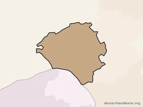 Vorschau: Ortskarte von der kreisfreien Stadt Wiesbaden