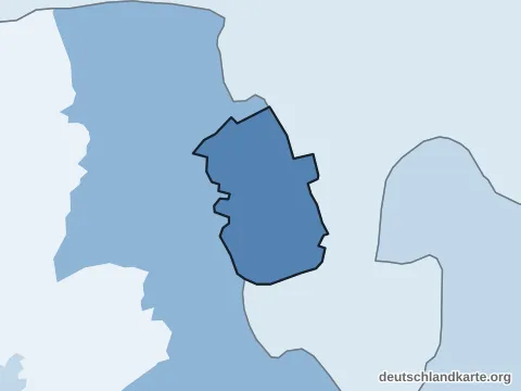 Vorschau: Bevölkerungsdichte von der kreisfreien Stadt Wilhelmshaven