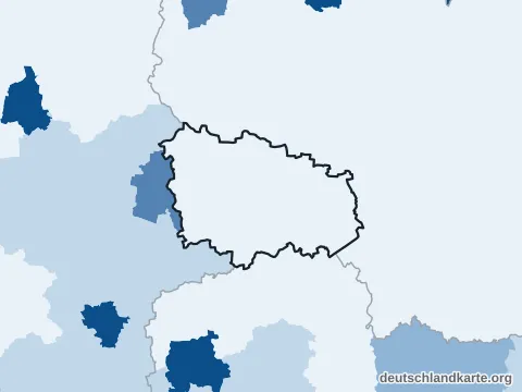 Vorschau: Bevölkerungsdichte vom Landkreis Wittenberg