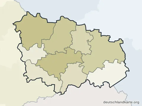 Vorschau: Ortskarte vom Landkreis Wittenberg