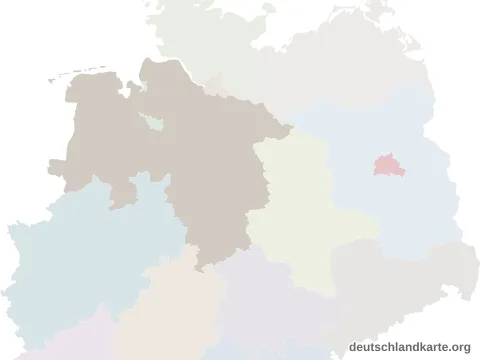 Vorschau: Lagekarte von der kreisfreien Stadt Wolfsburg